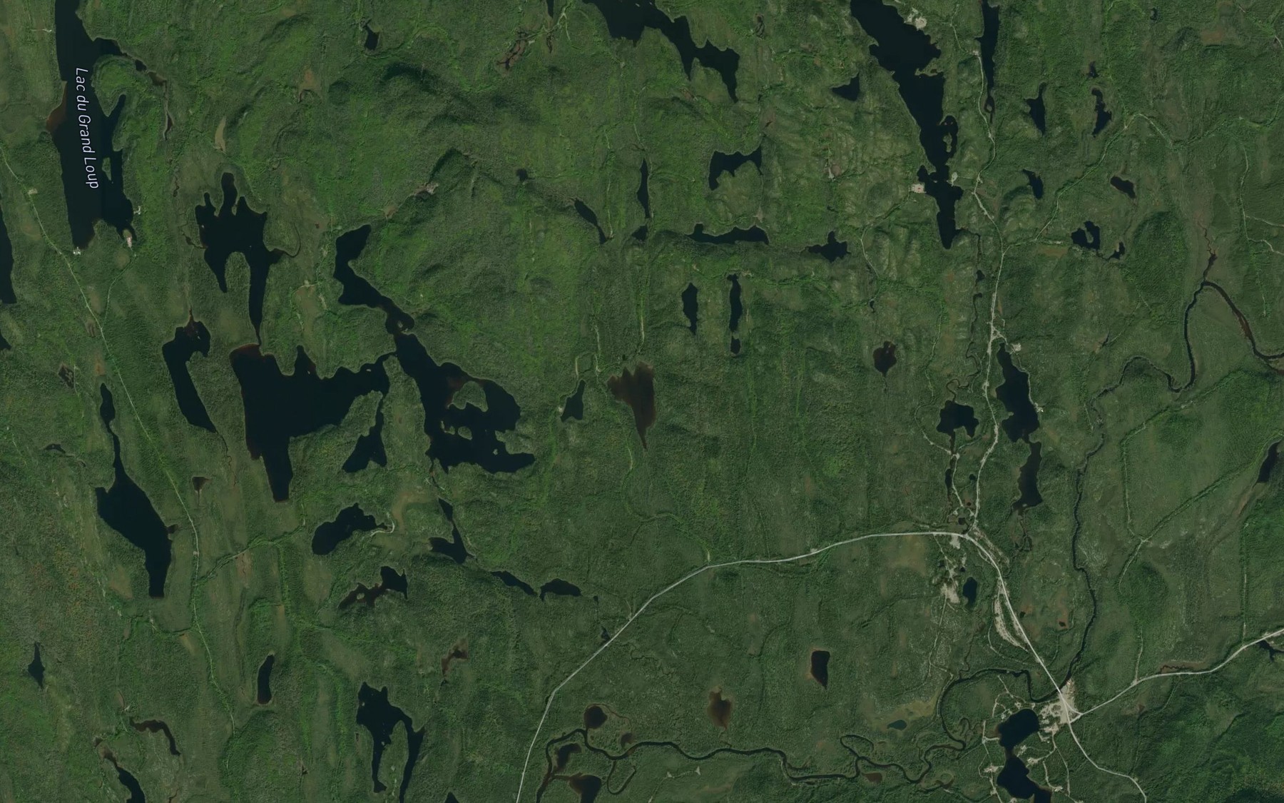 Satellite map of the Lac Plat