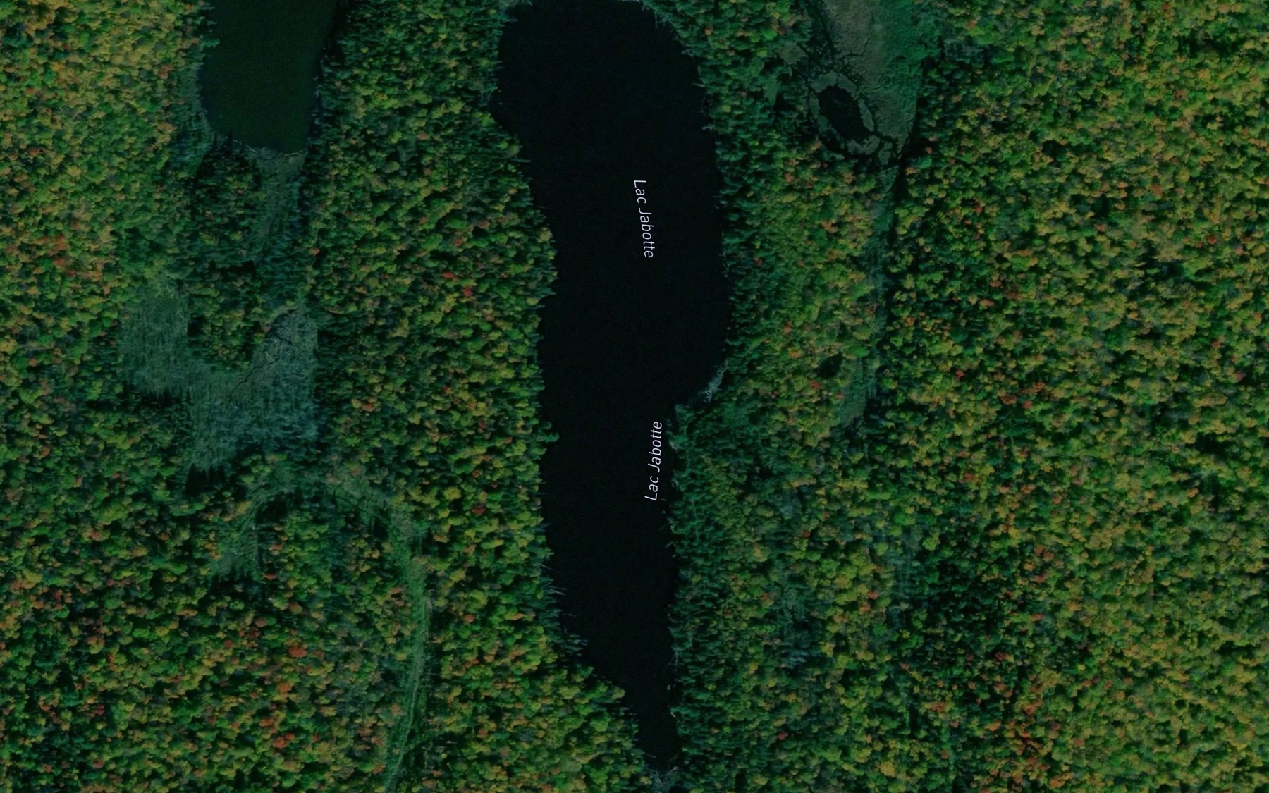 Satellite map of the Lac Jabotte