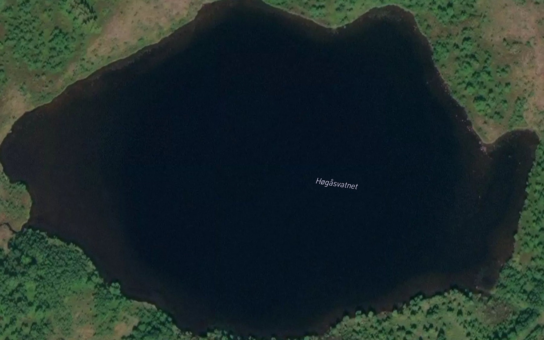 Satellite map of the Hogasvatnet