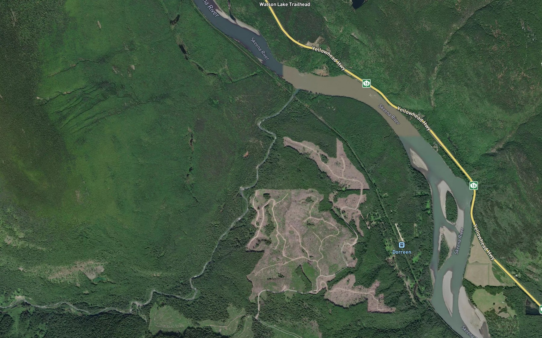 Satellite map of the Fiddler Creek
