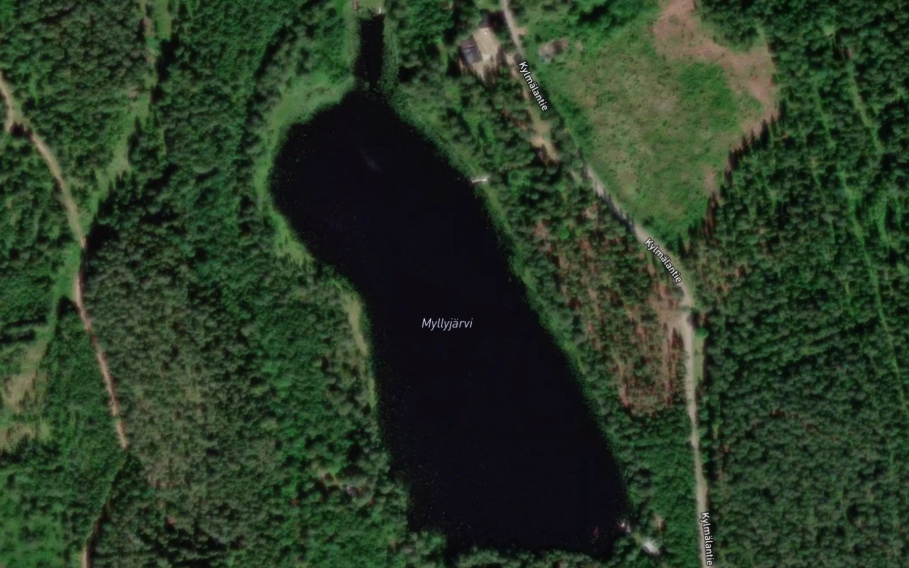 Satellite map of the Myllyjarvi