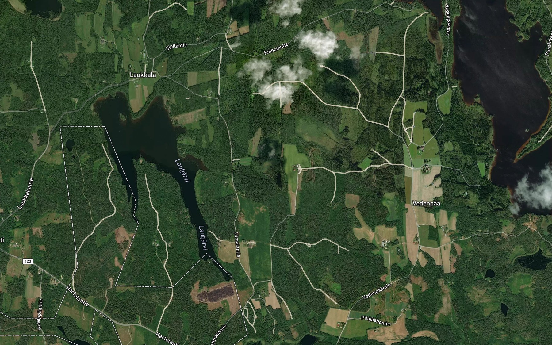 Satellite map of the Heinasenlampi
