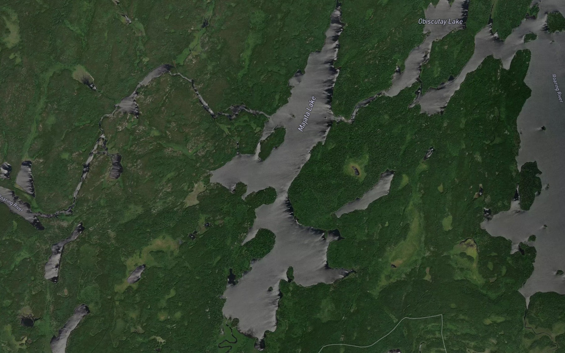 Satellite map of the Majata Lake