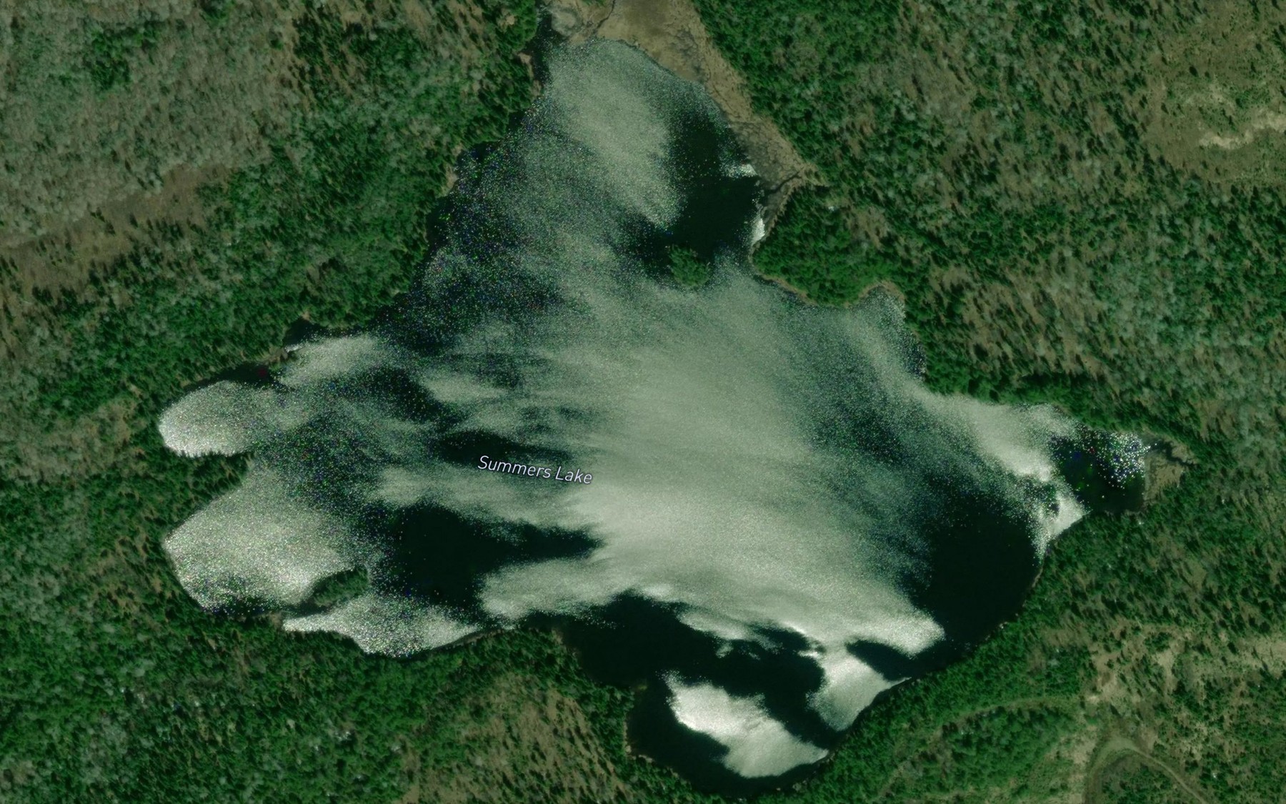 Satellite map of the Summers Lake
