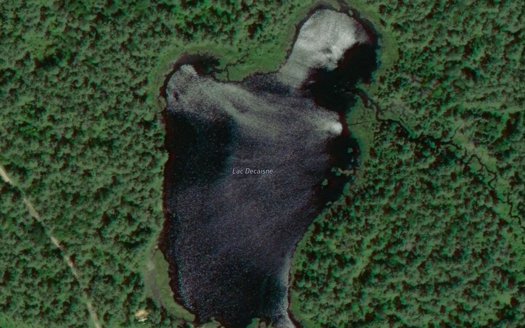 Satellite map of the Lac Decaisne