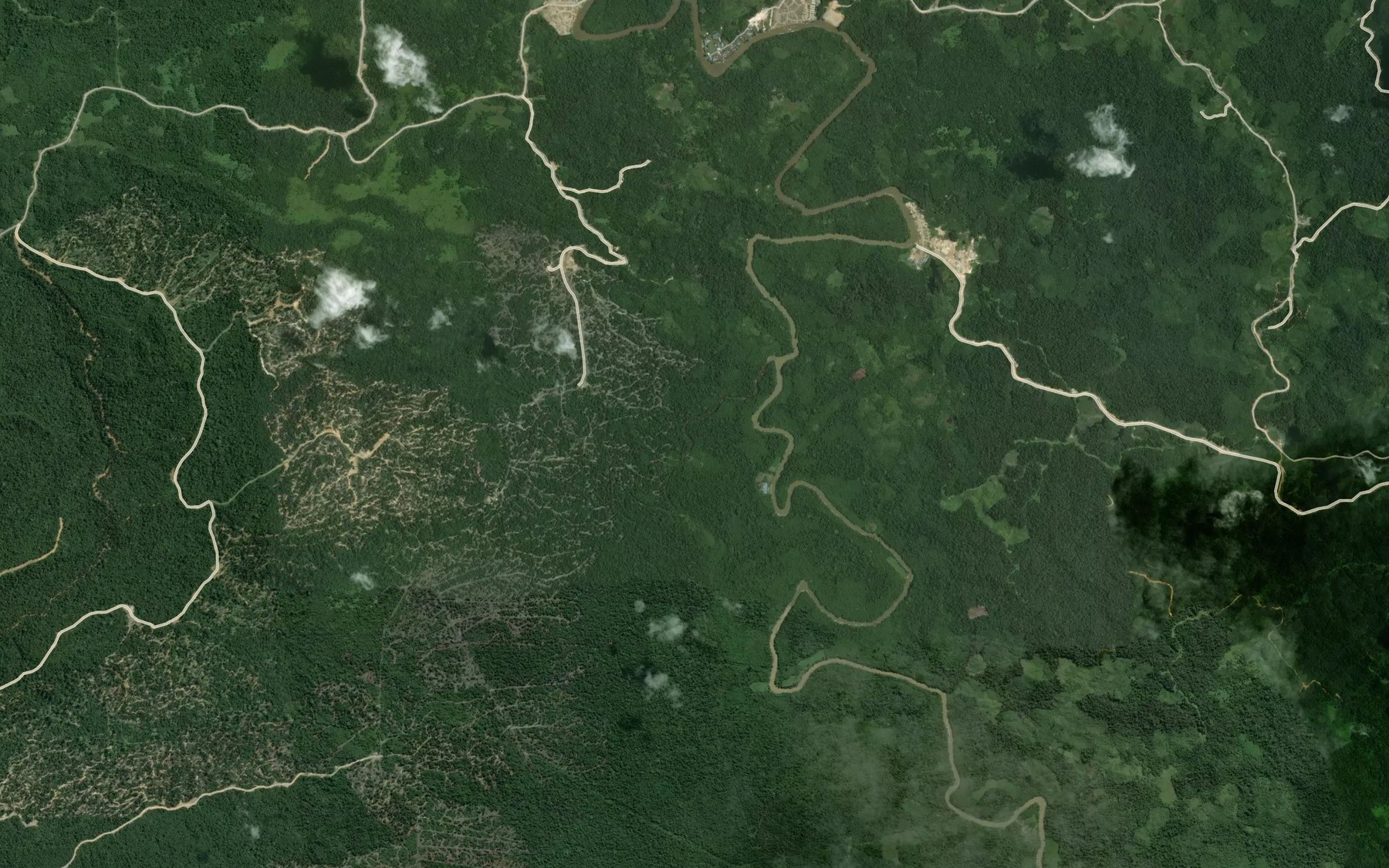 Satellite map of the Sungei Mayeng
