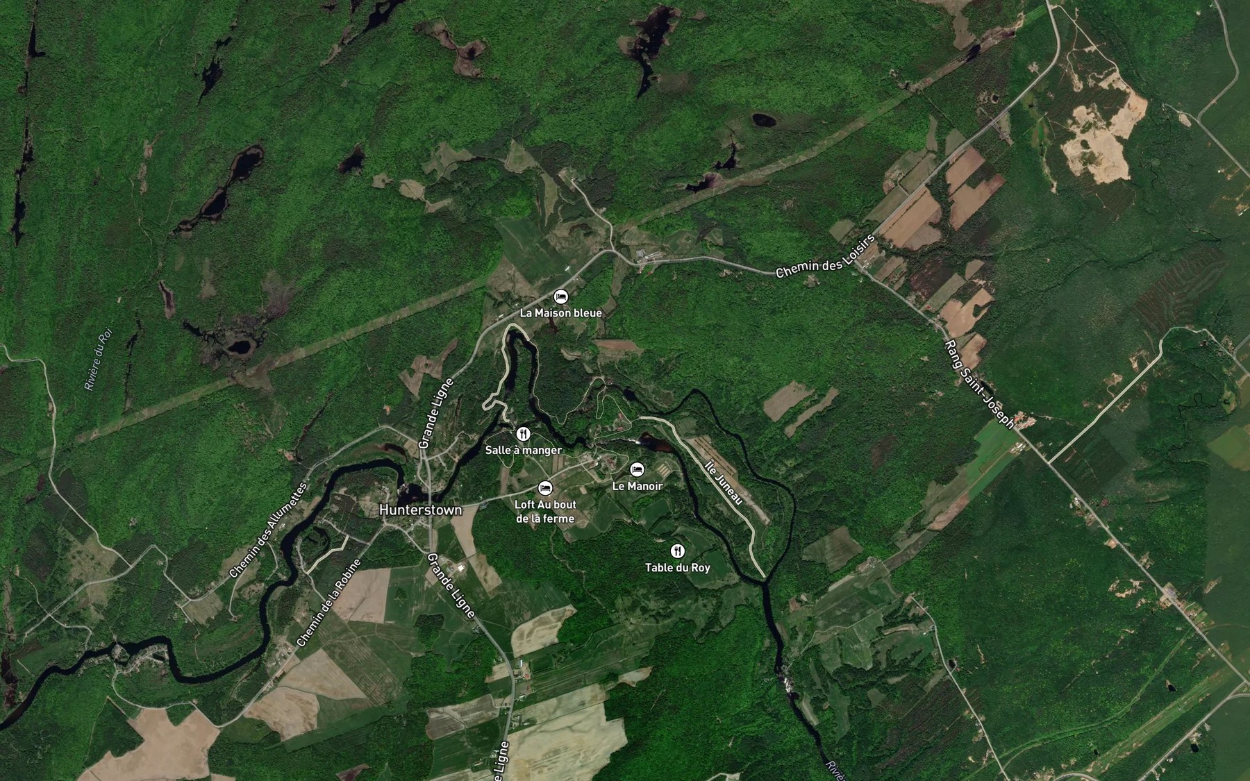 Satellite map of the Cours d'eau Damphousse