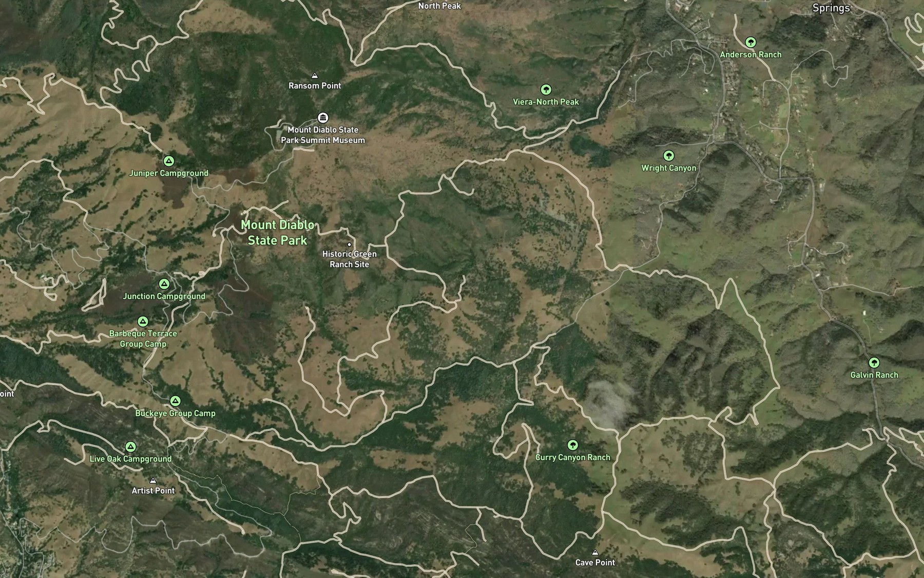 Satellite map of the Frog Pond