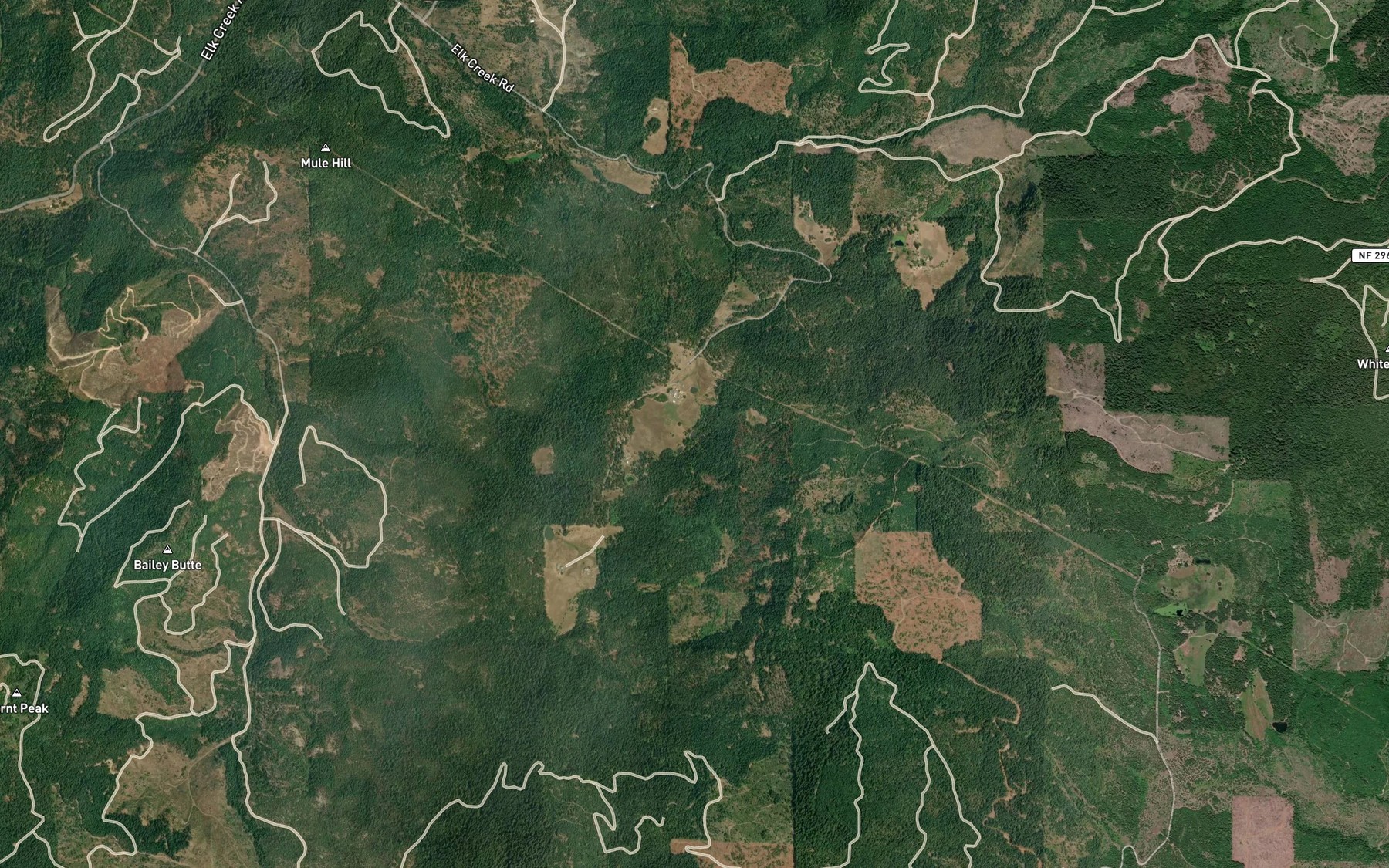 Satellite map of the Persist Ranch Reservoirs