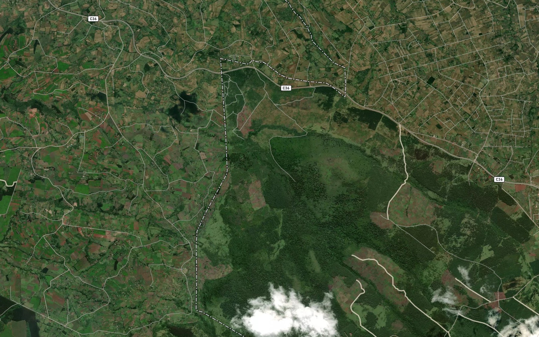 Satellite map of the Tajasisi