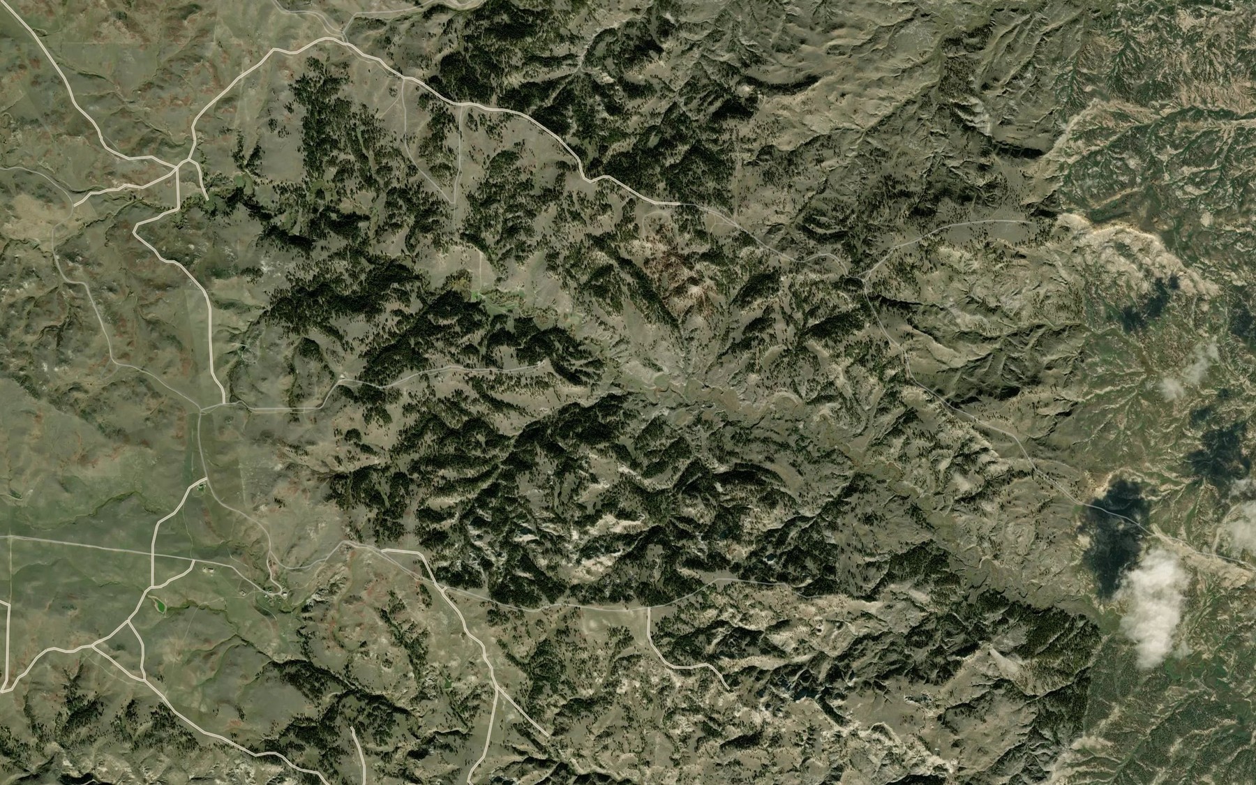 Satellite map of the School Section Spring