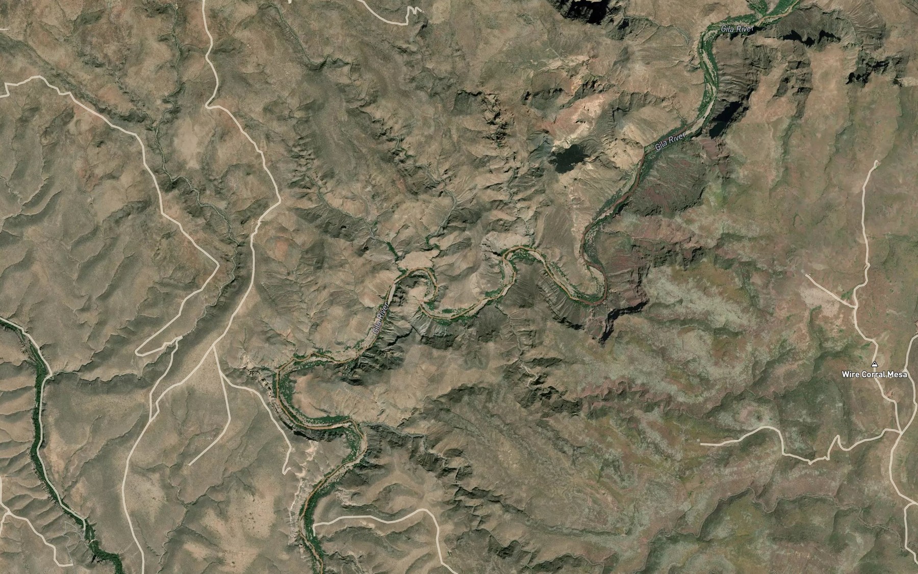 Satellite map of the Camel Back