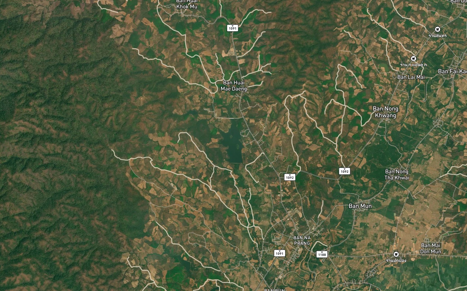 Satellite map of the Ang Kep Nam Huai Phae
