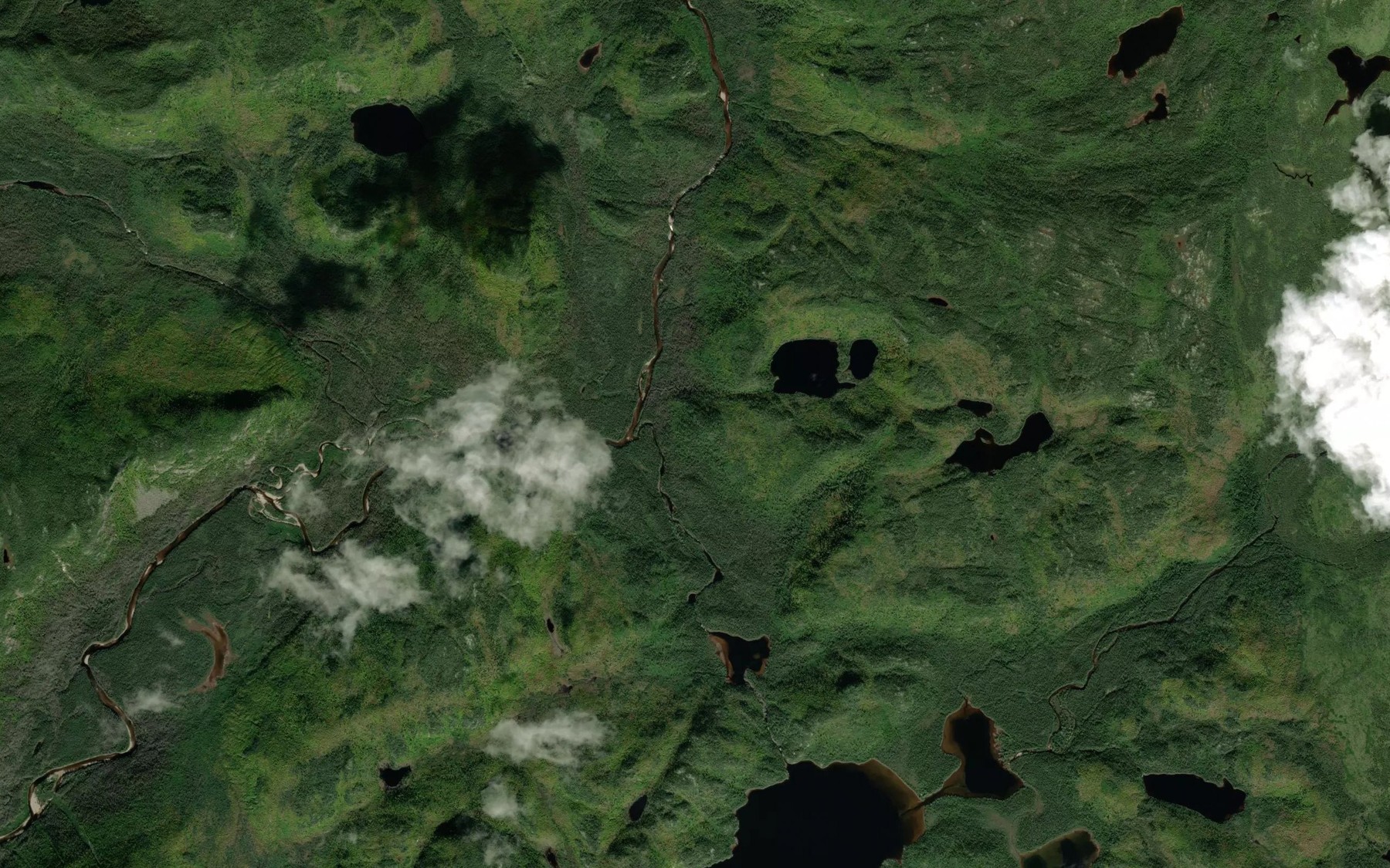 Satellite map of the Ruisseau Kakuanat