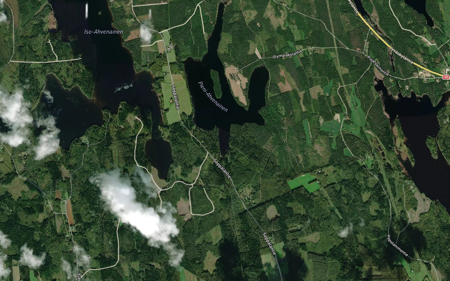 Satellite map of the Tervalahti
