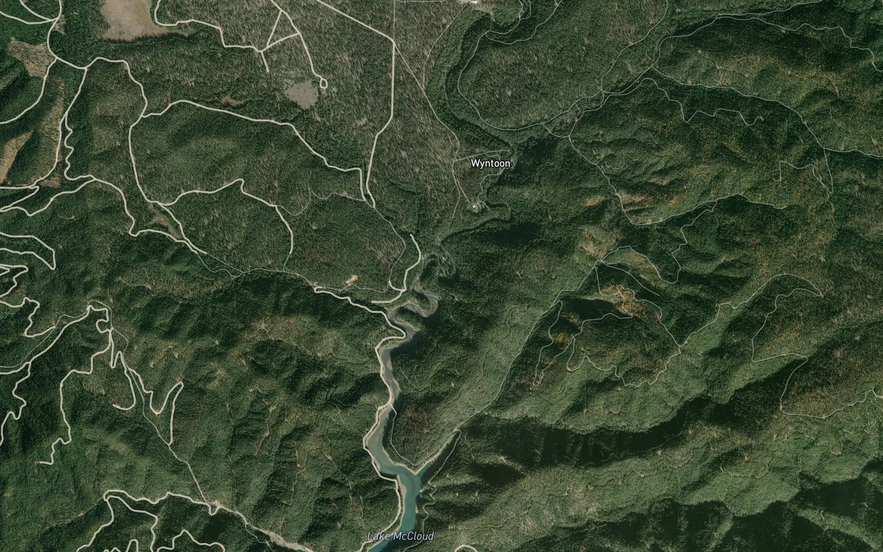 Satellite map of the The Bend