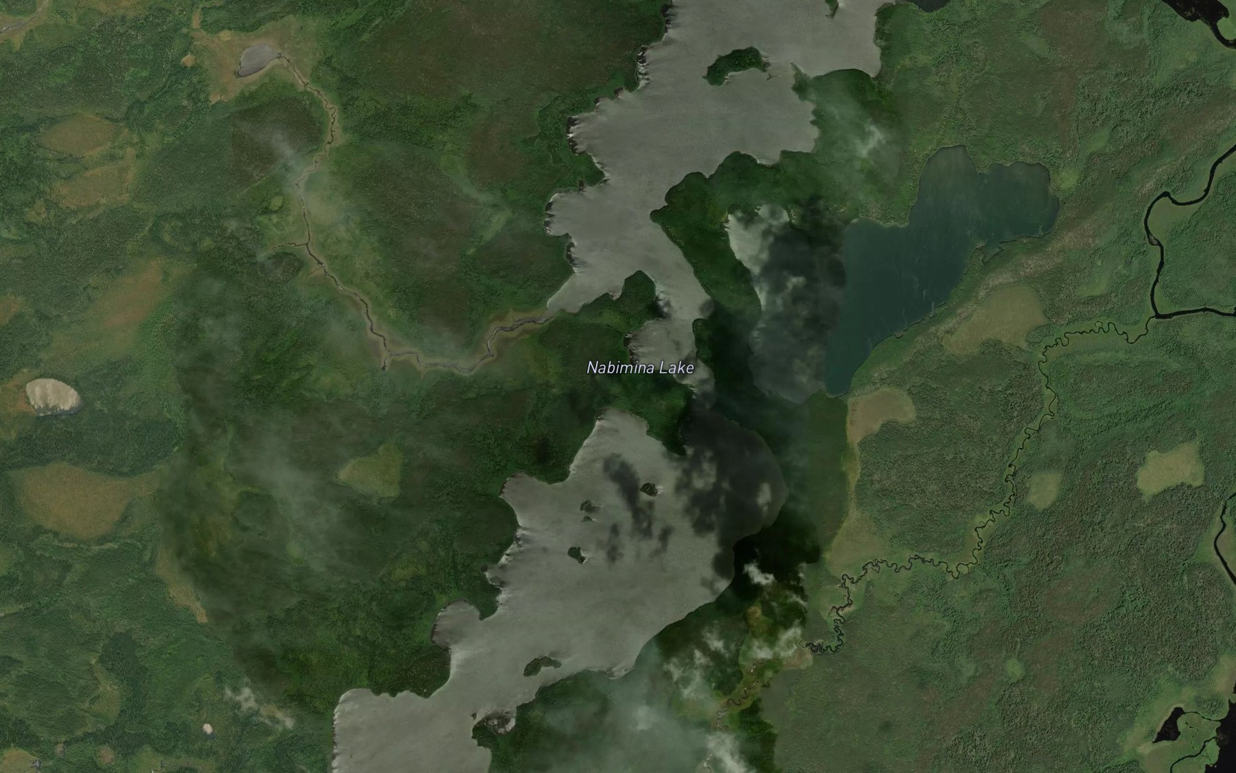 Satellite map of the Nabimina Lake