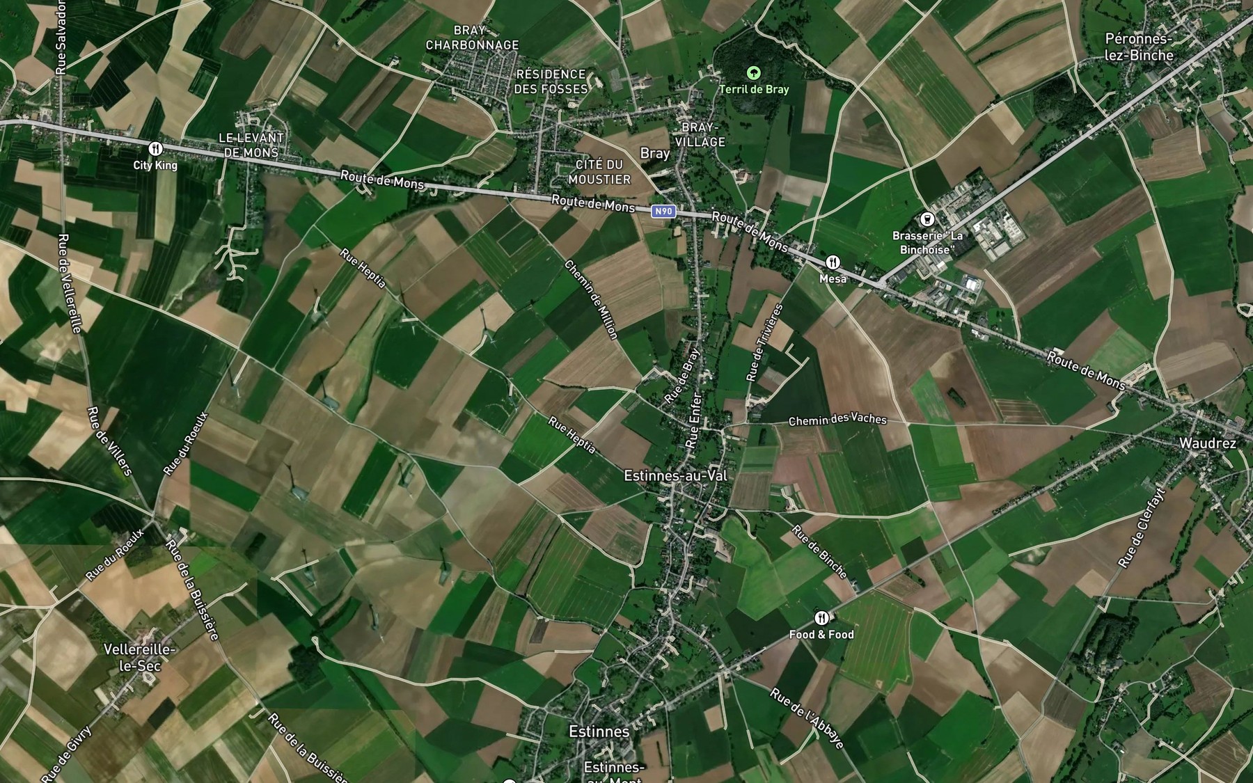 Satellite map of the Ruisseau du Moulin