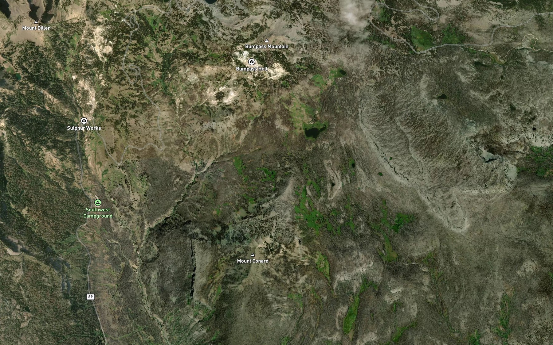 Satellite map of the Conard Lake