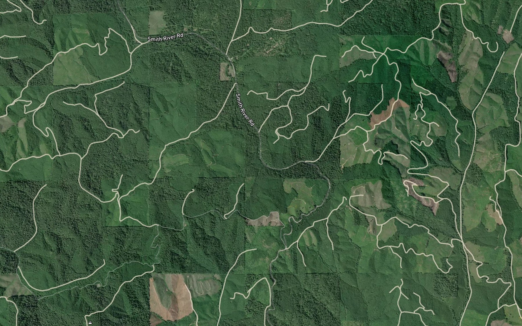 Satellite map of the Whiskey Creek