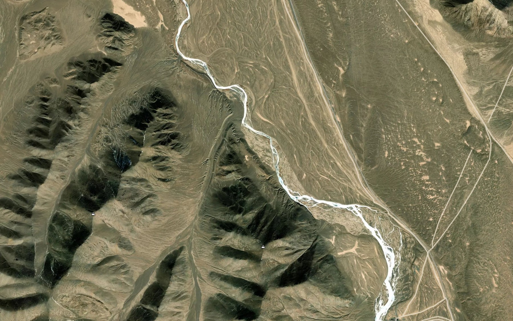 Satellite map of the Ak-Bura