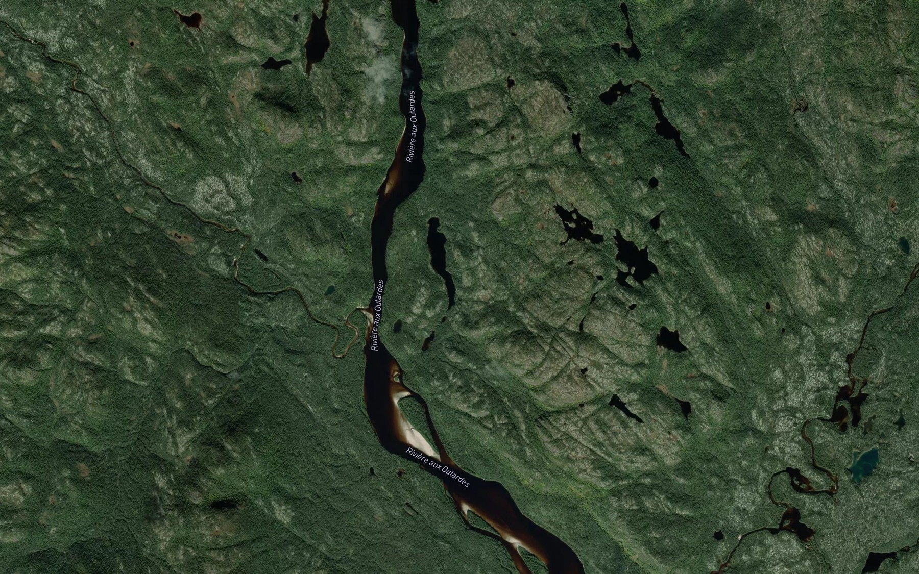 Satellite map of the Lac du Canotier