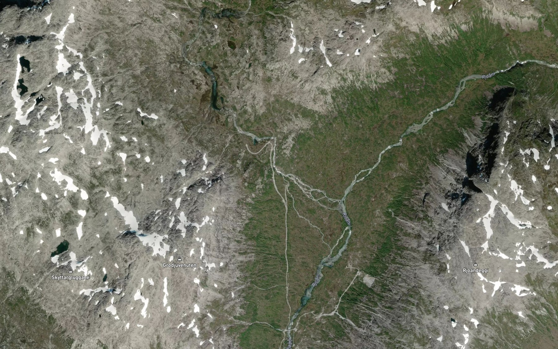 Satellite map of the Fossen