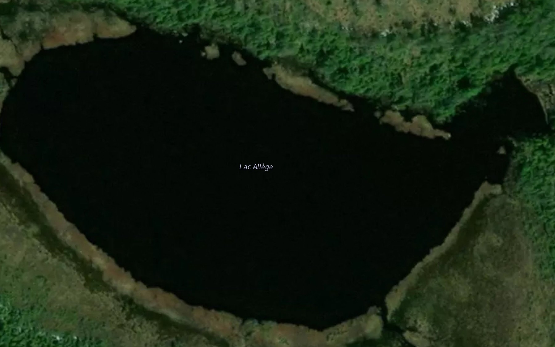 Satellite map of the Lac Allege