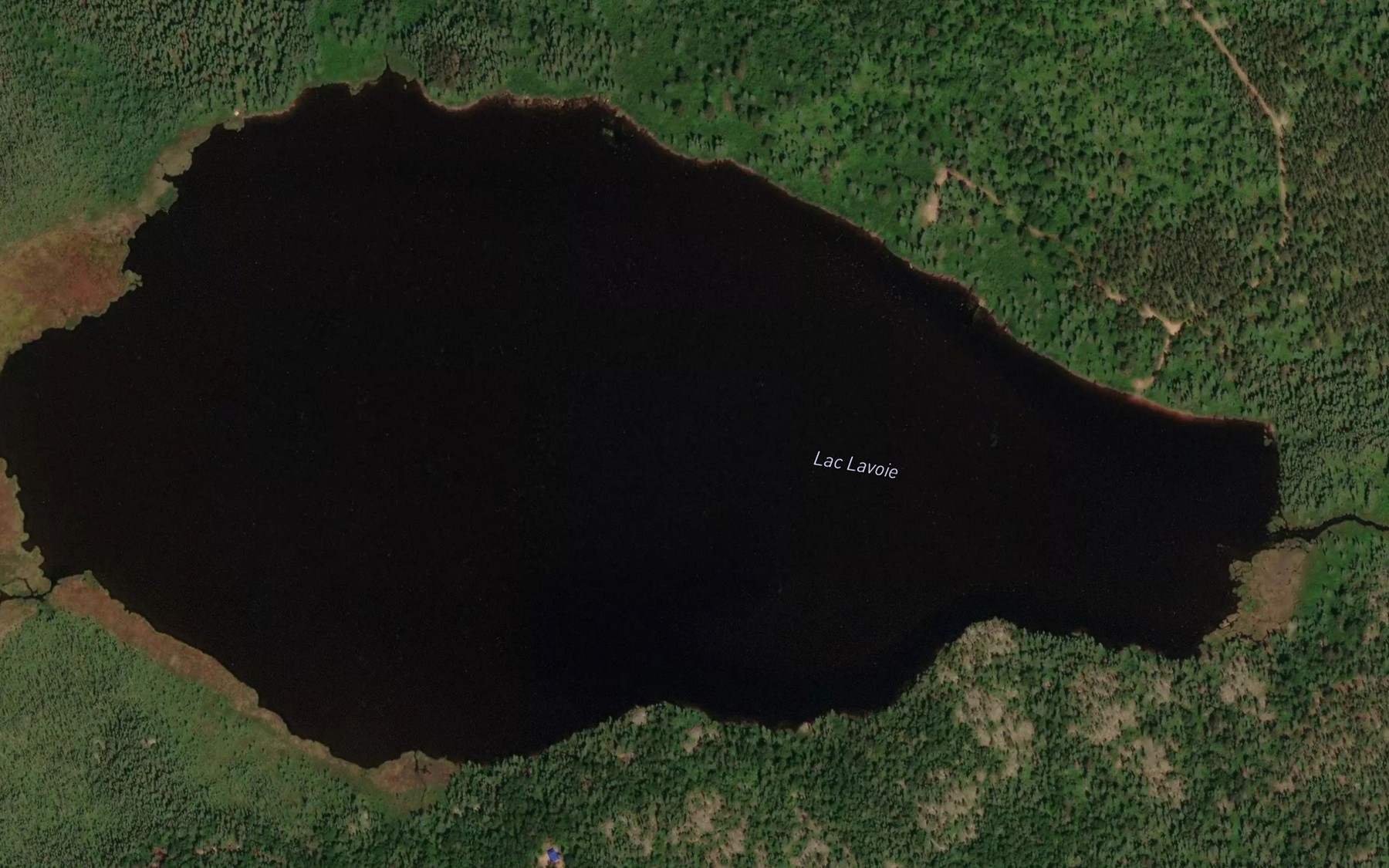 Satellite map of the Lac Lavoie