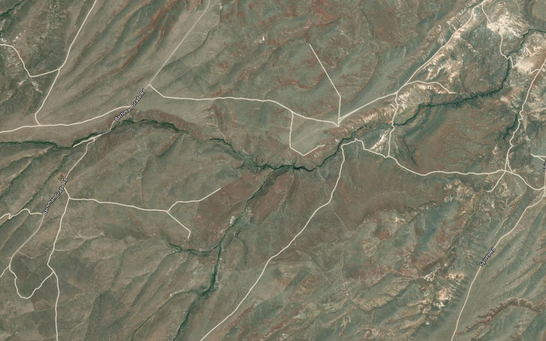 Satellite map of the Buckaroo Creek
