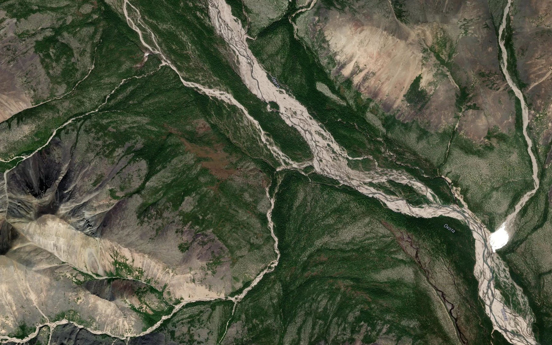 Satellite map of the Zabytyy