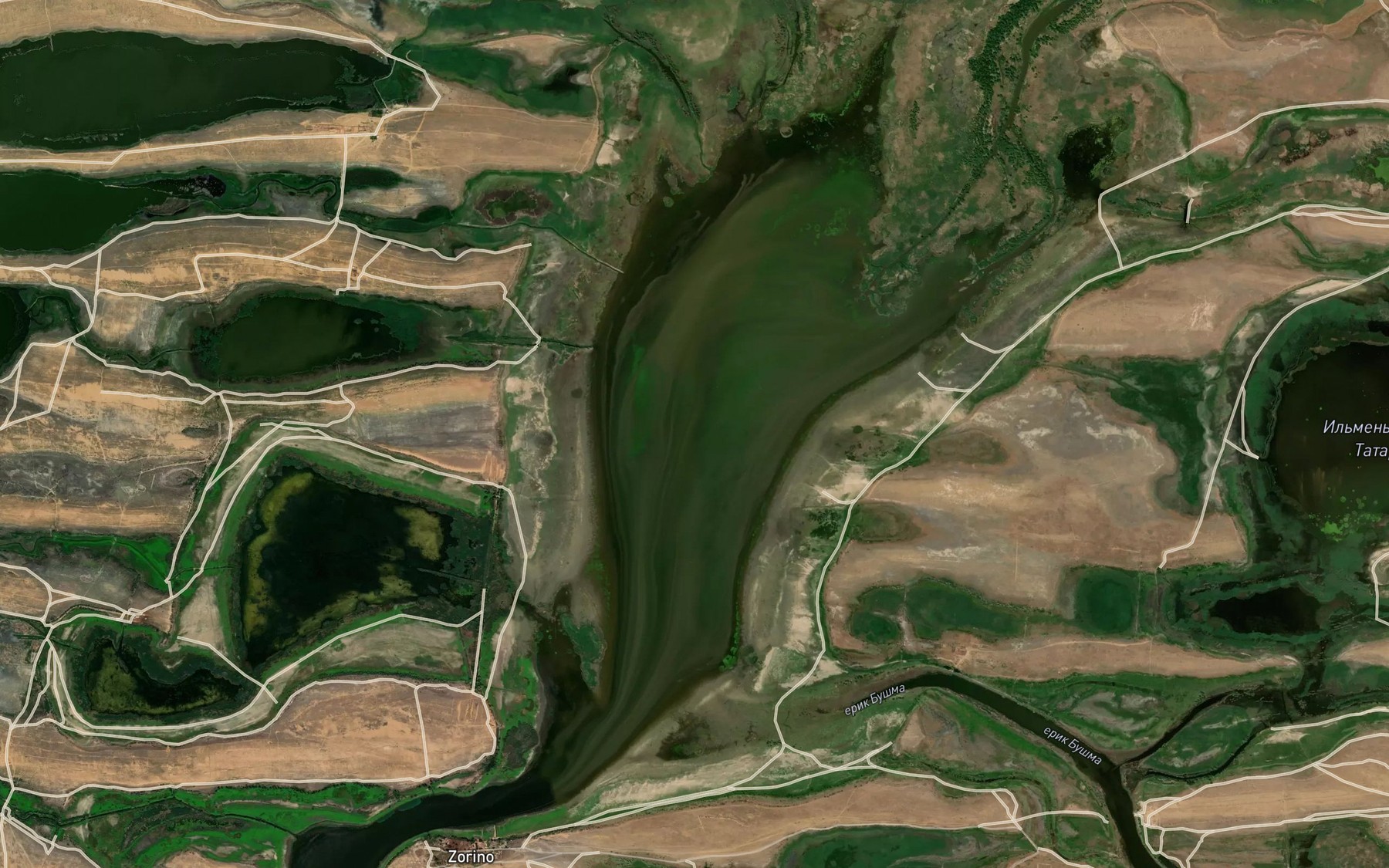 Satellite map of the Il'men' Bol'shoy Kara Bulak