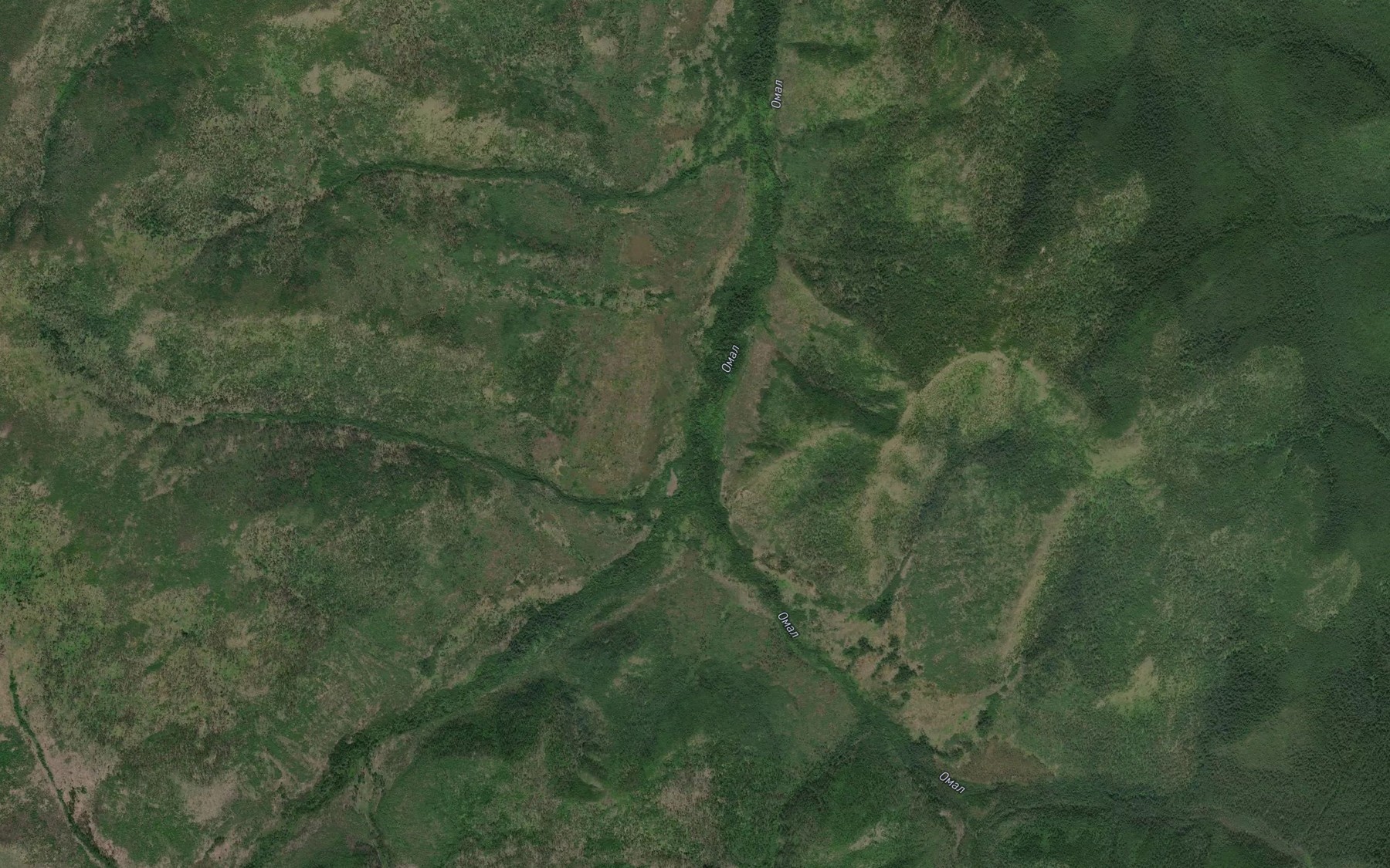 Satellite map of the Kukhterin