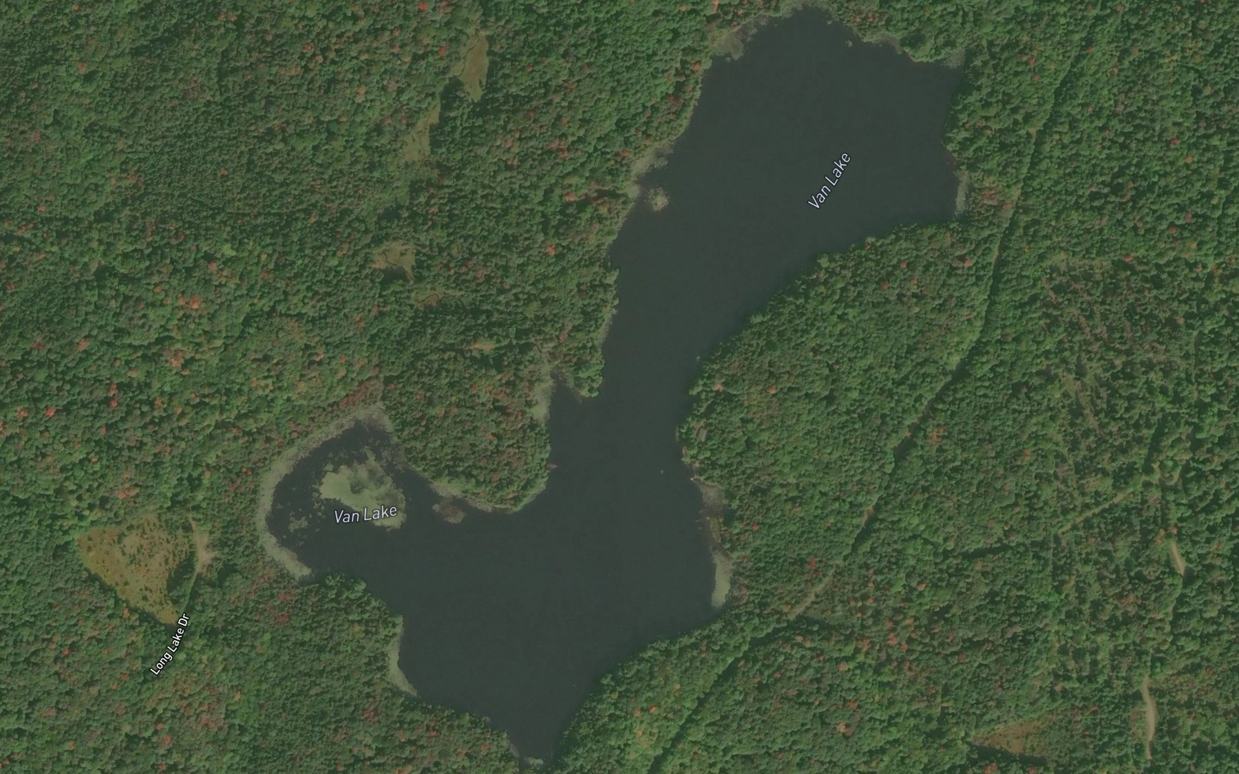 Satellite map of the Van Lake