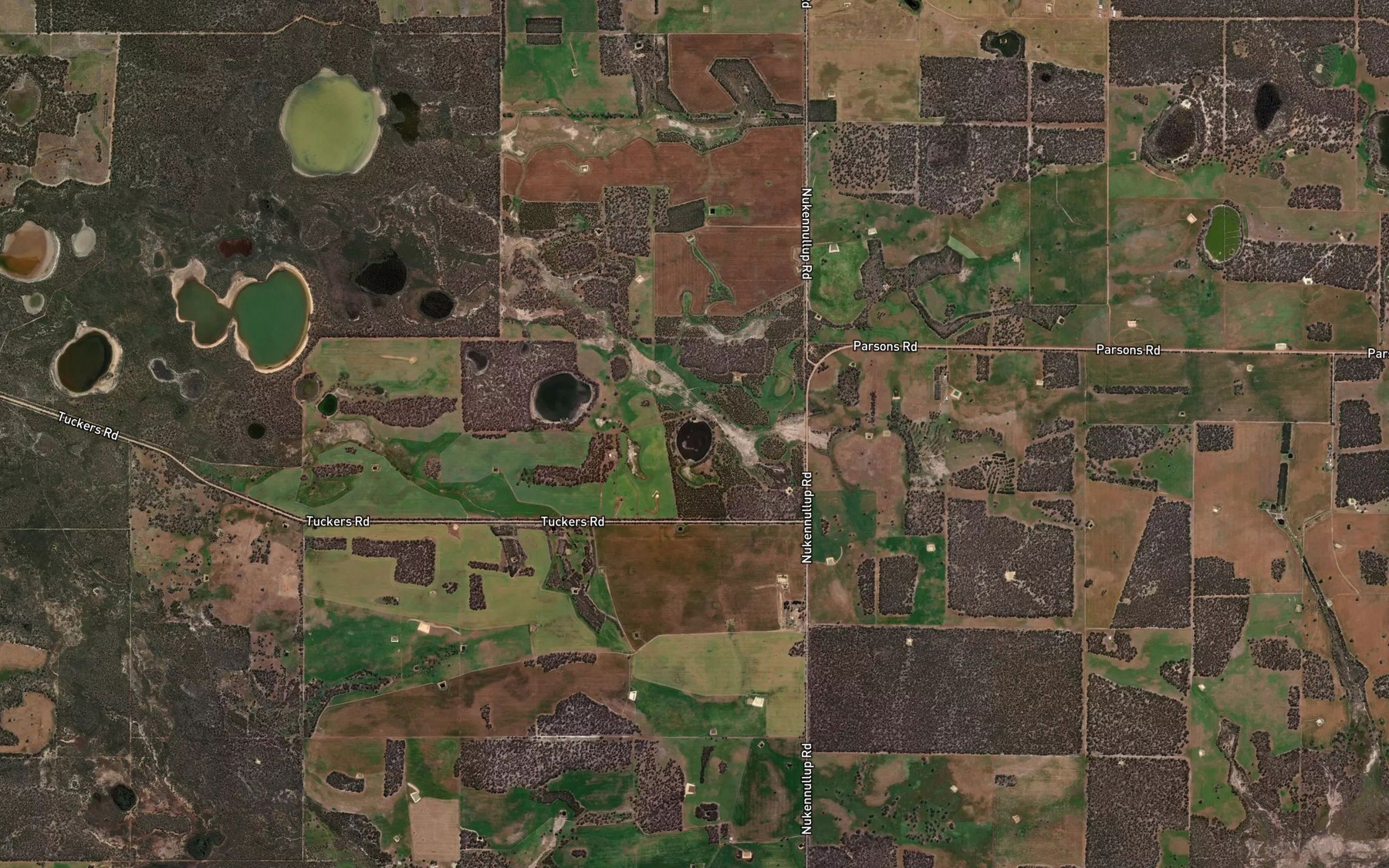 Satellite map of the Nukennullup Lake