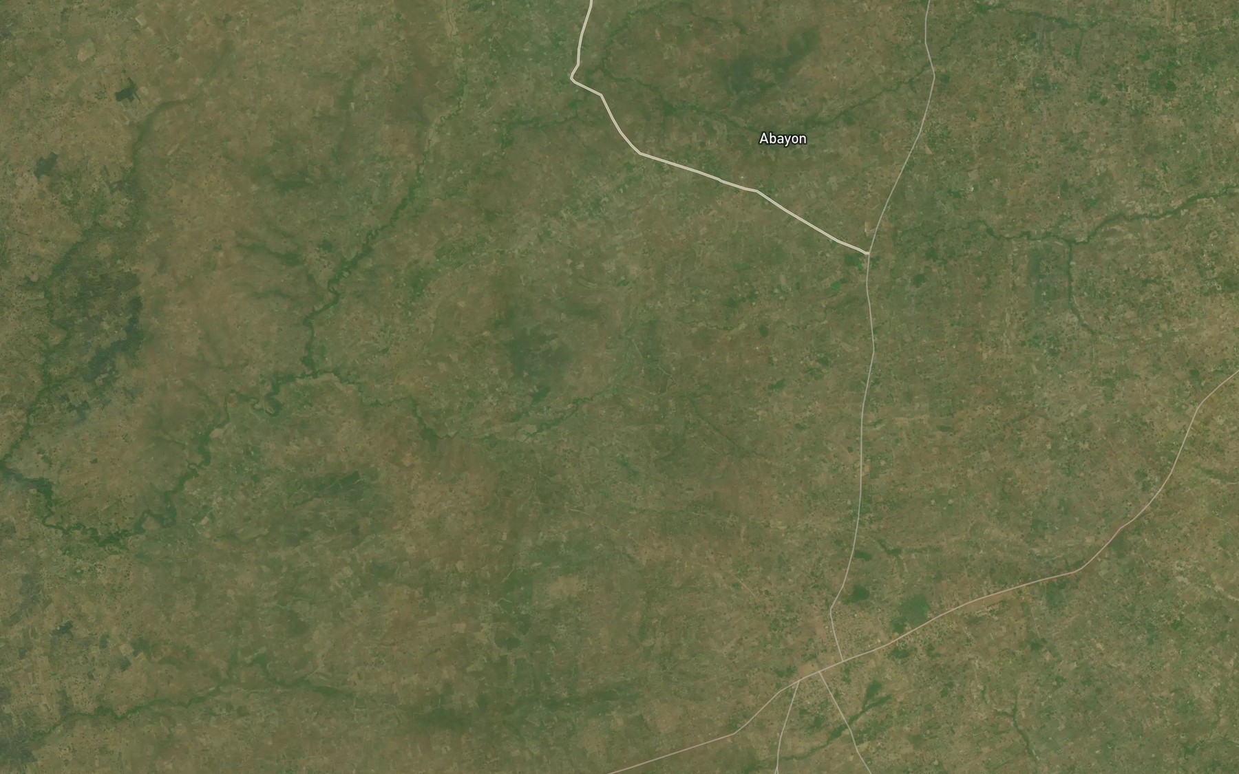 Satellite map of the River Avenda