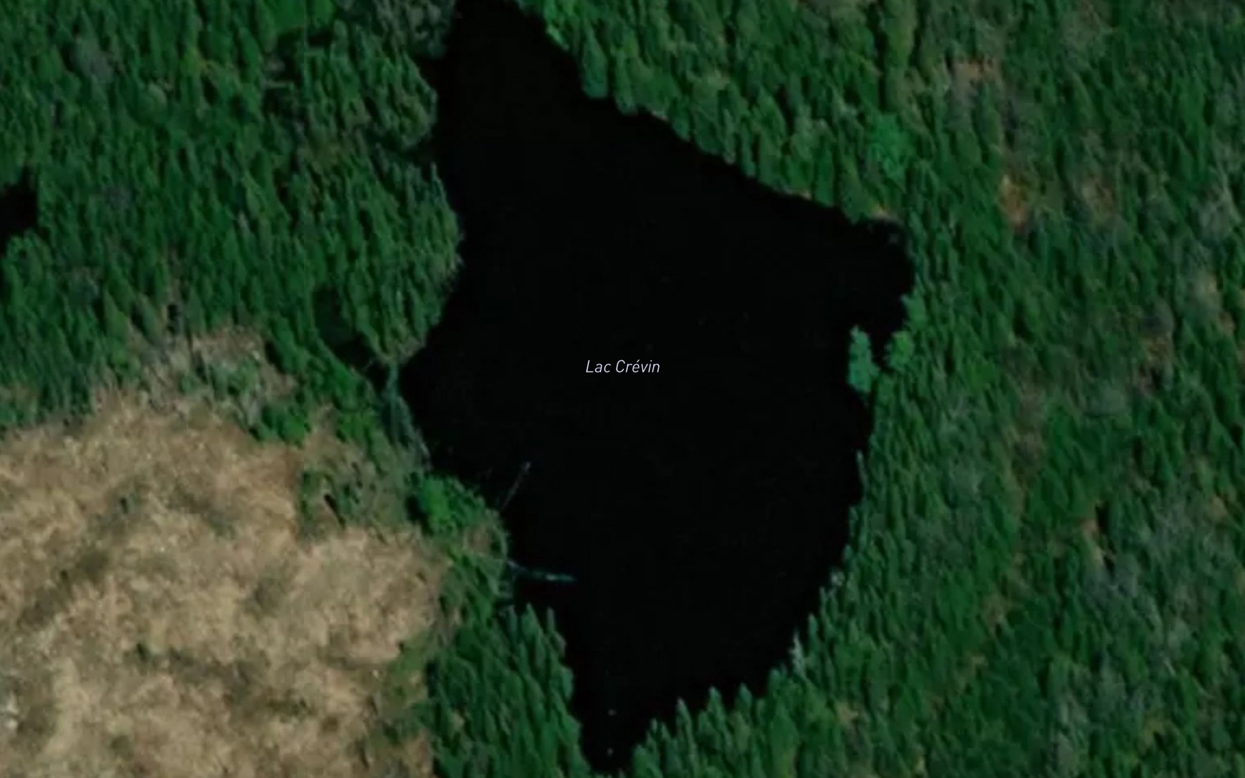 Satellite map of the Lac Crevin