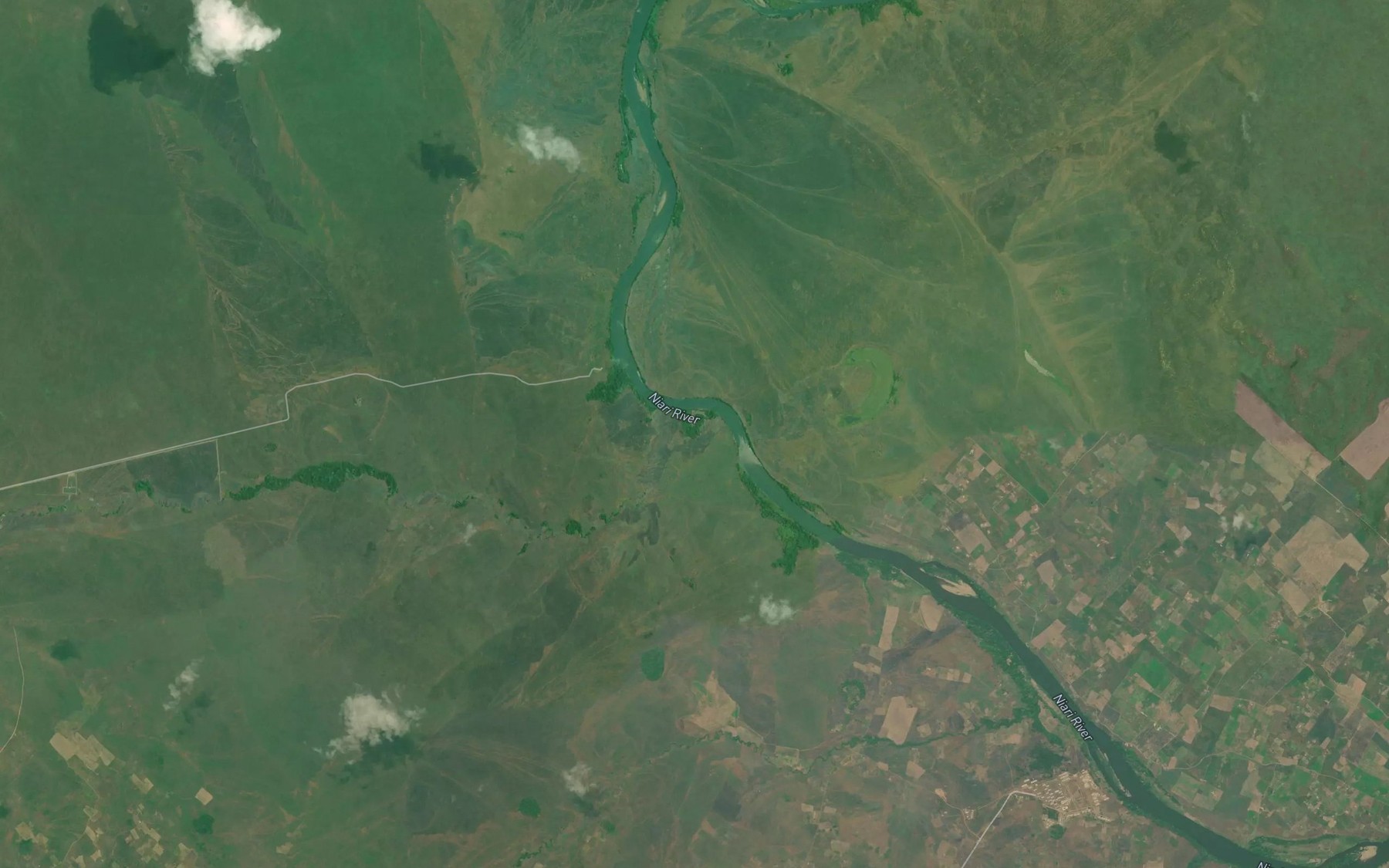 Satellite map of the Kibouba
