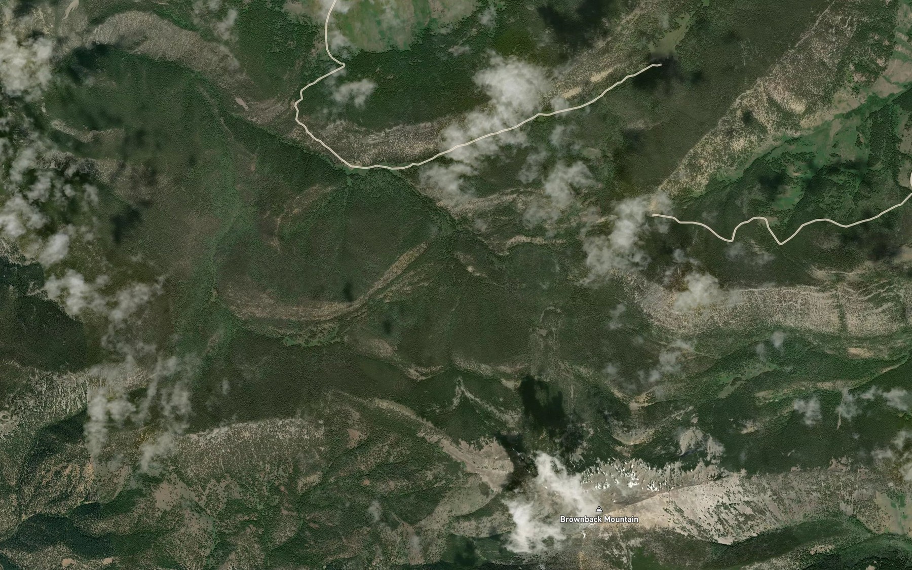 Satellite map of the Five Trough Spring