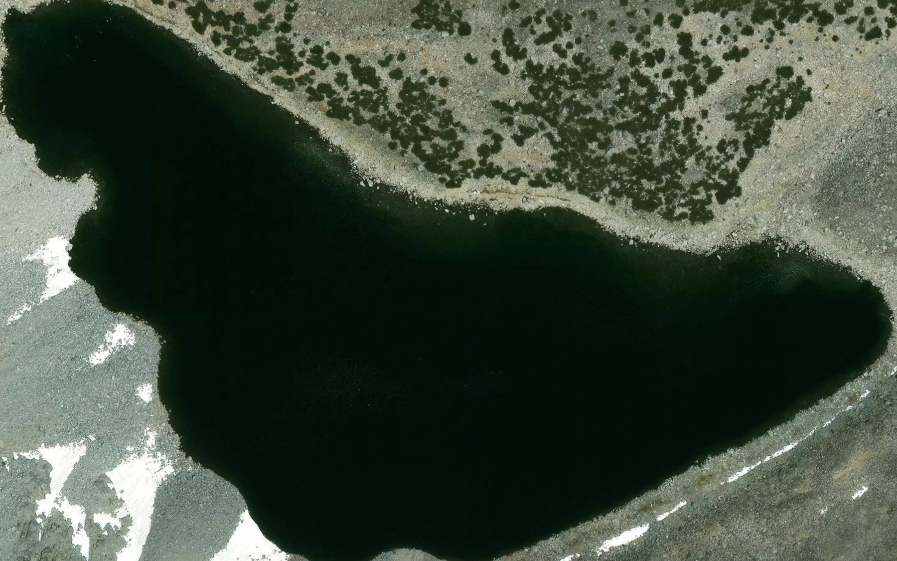 Satellite map of the Thunder and Lightning Lake