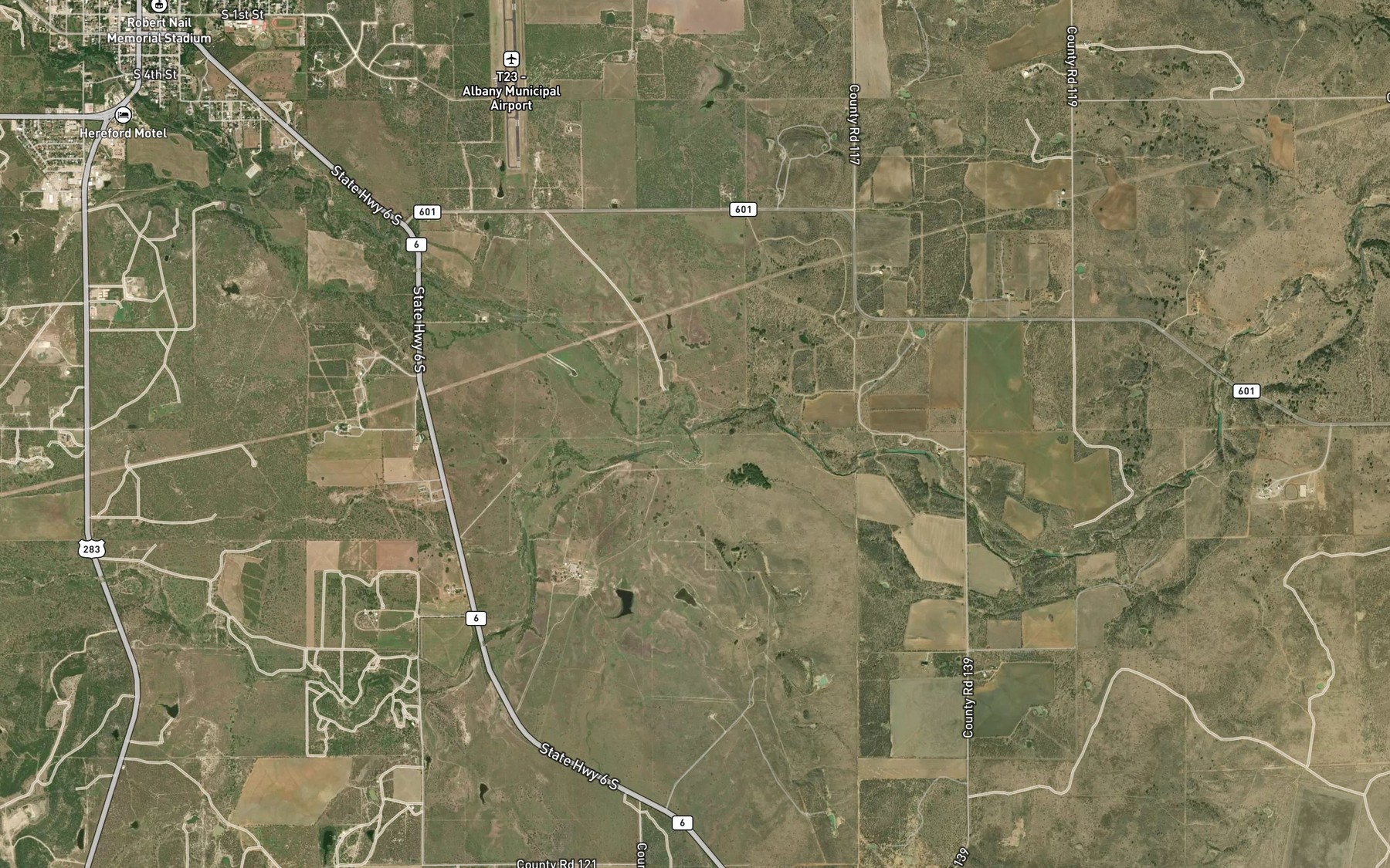 Satellite map of the North Fork Salt Prong Hubbard Creek