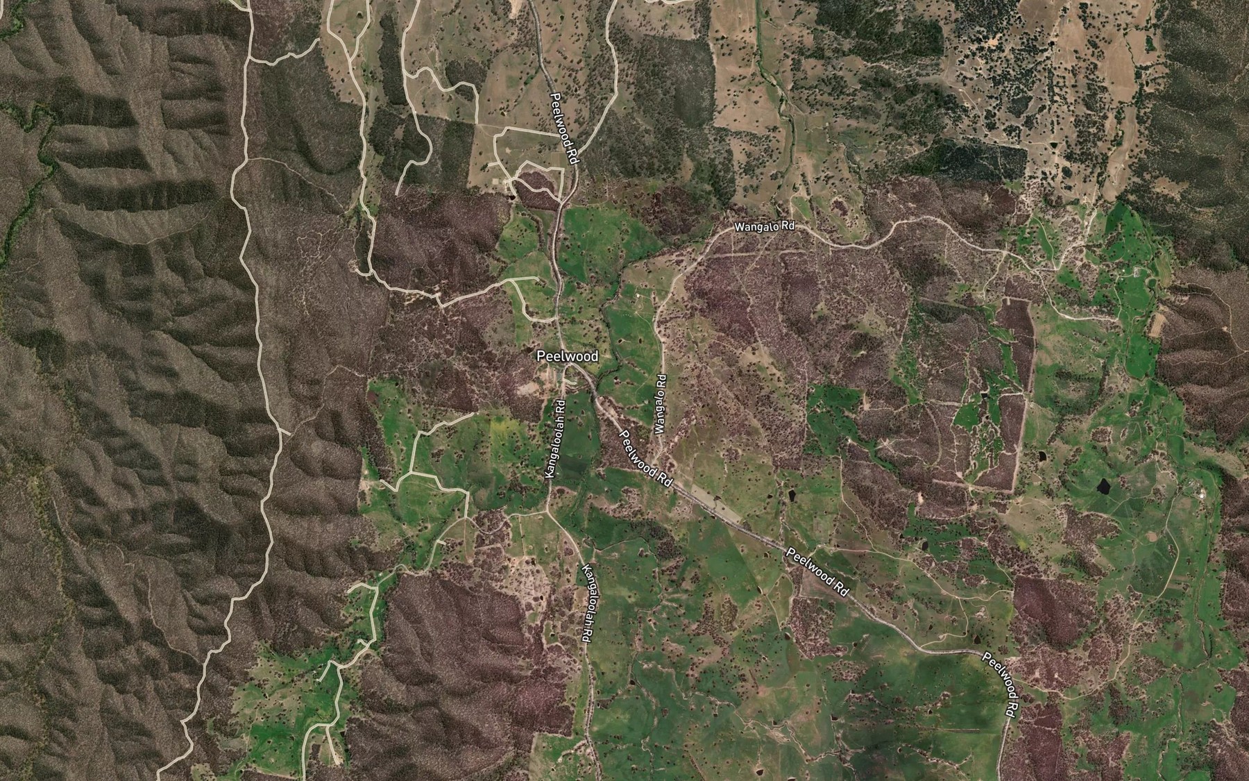 Satellite map of the Middle Creek