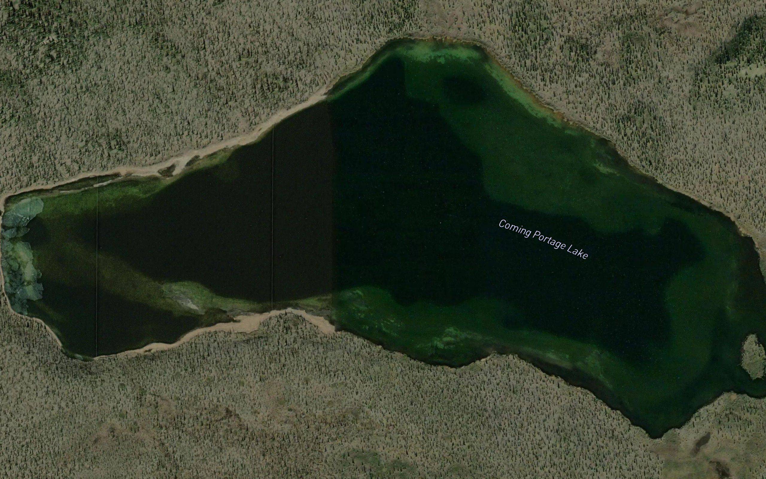 Coming Portage Lake