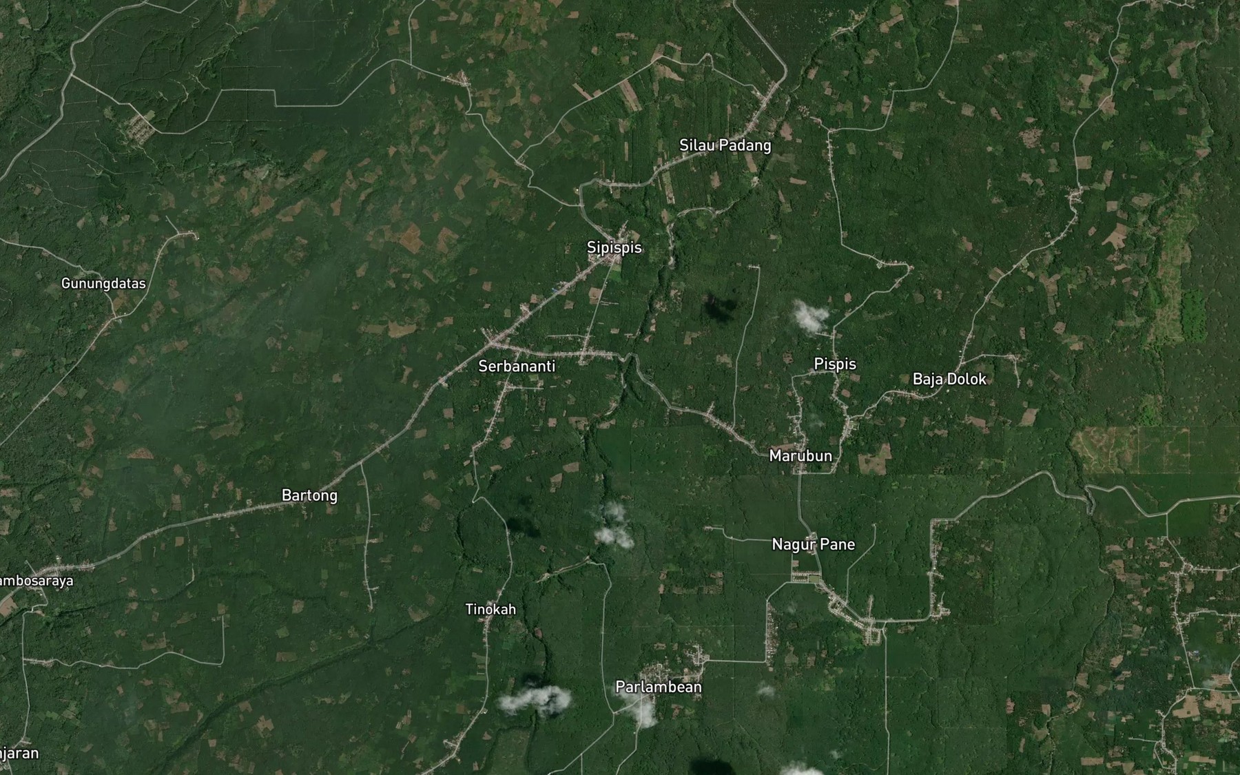 Satellite map of the Bah Kinatip