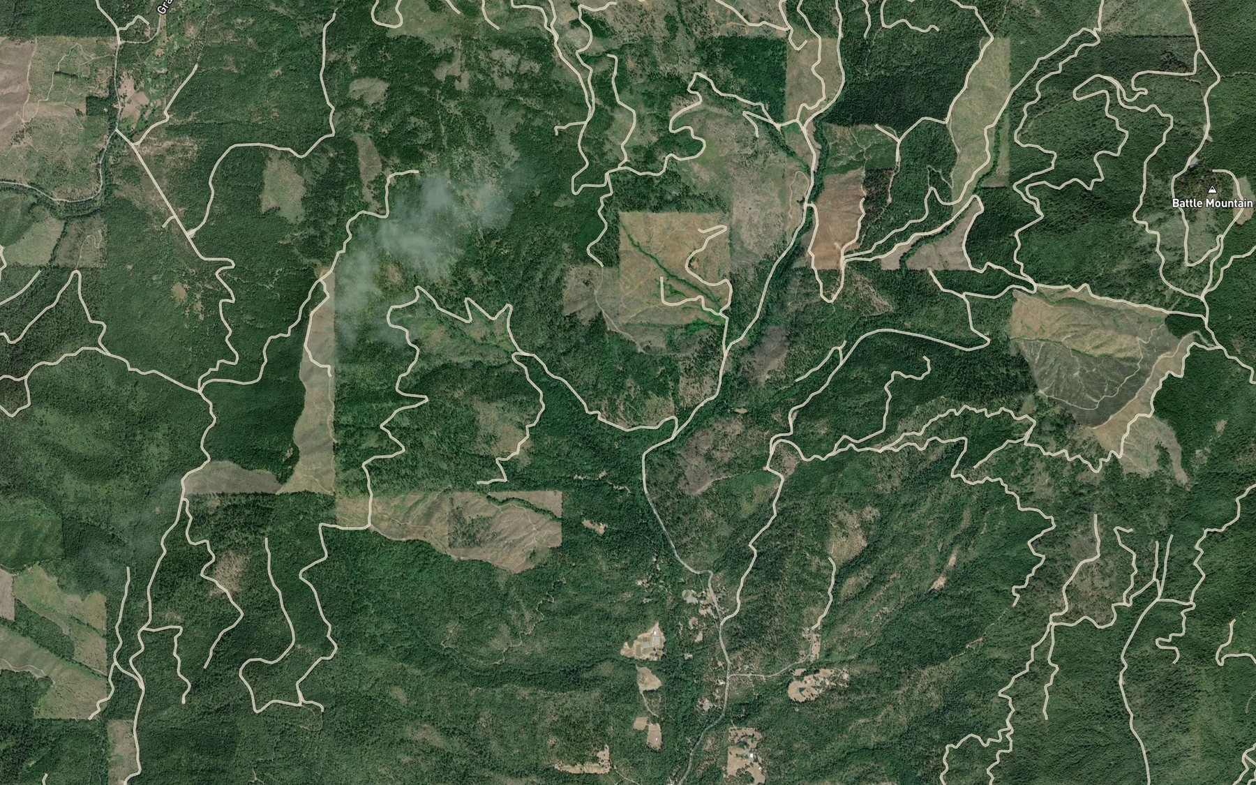 Satellite map of the Beck Spring