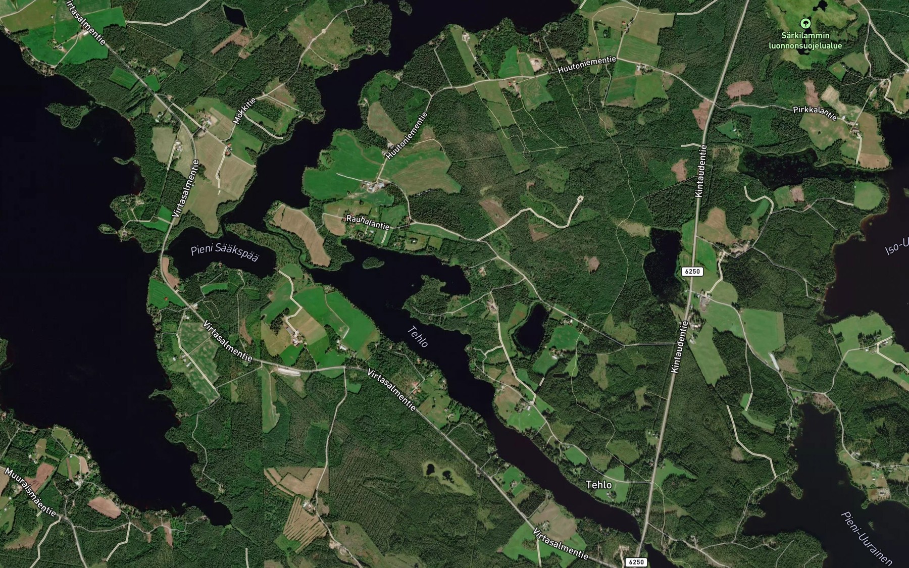 Satellite map of the Pitkalahti