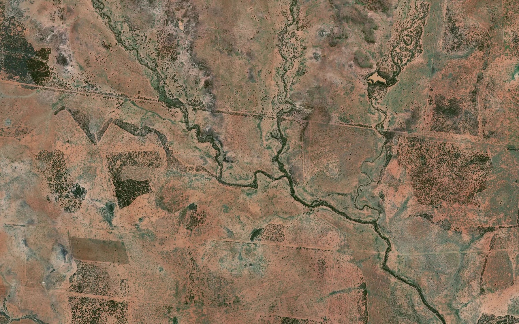 Satellite map of the Western Creek