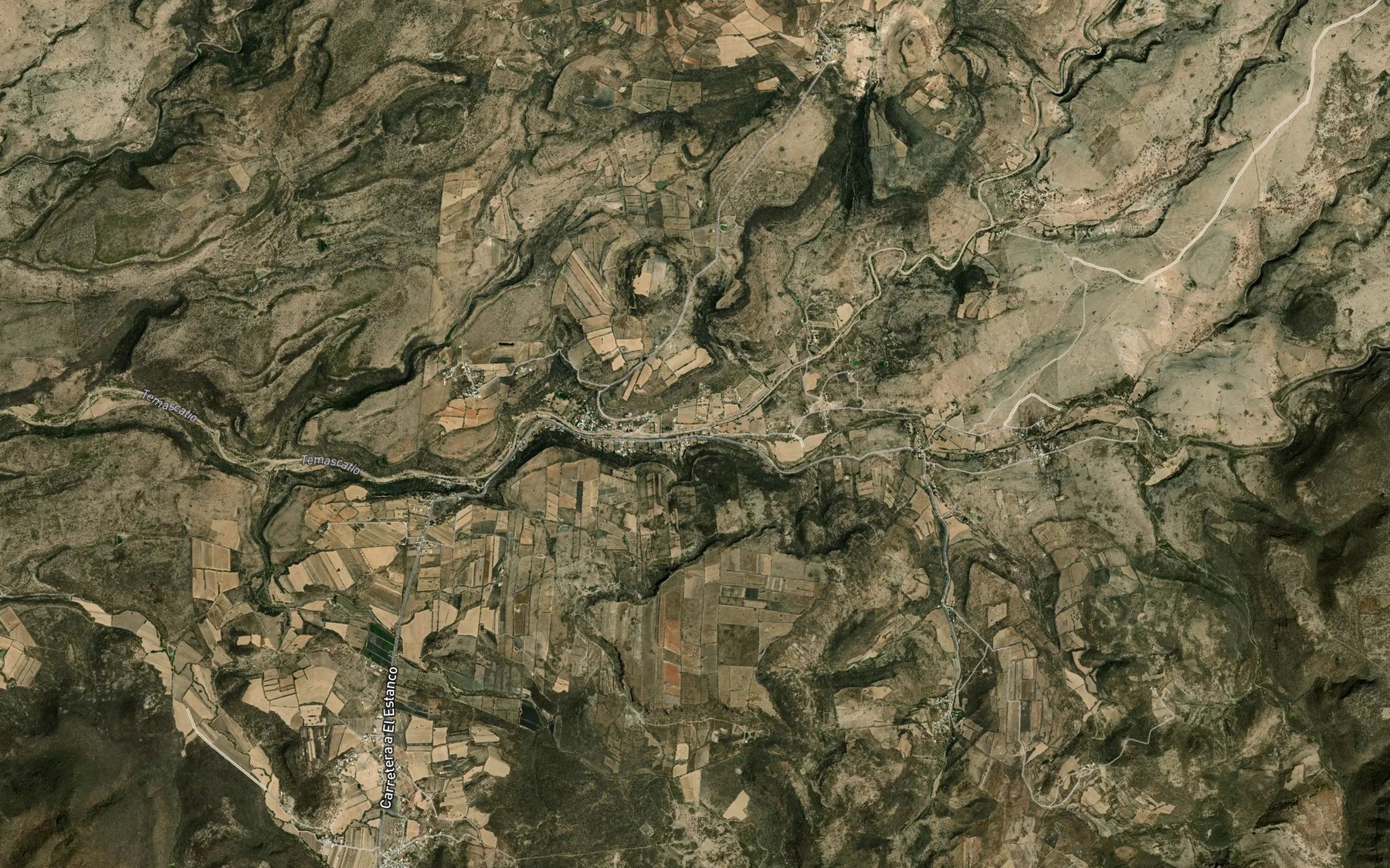 Satellite map of the El Bordo
