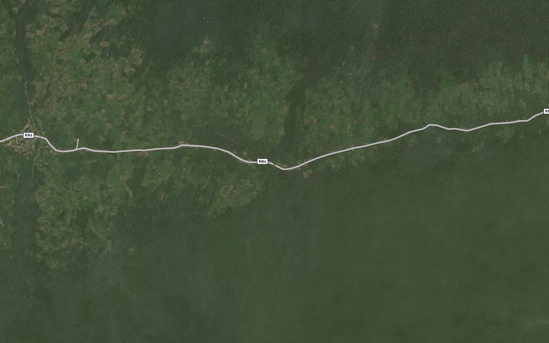 Satellite map of the Kaw