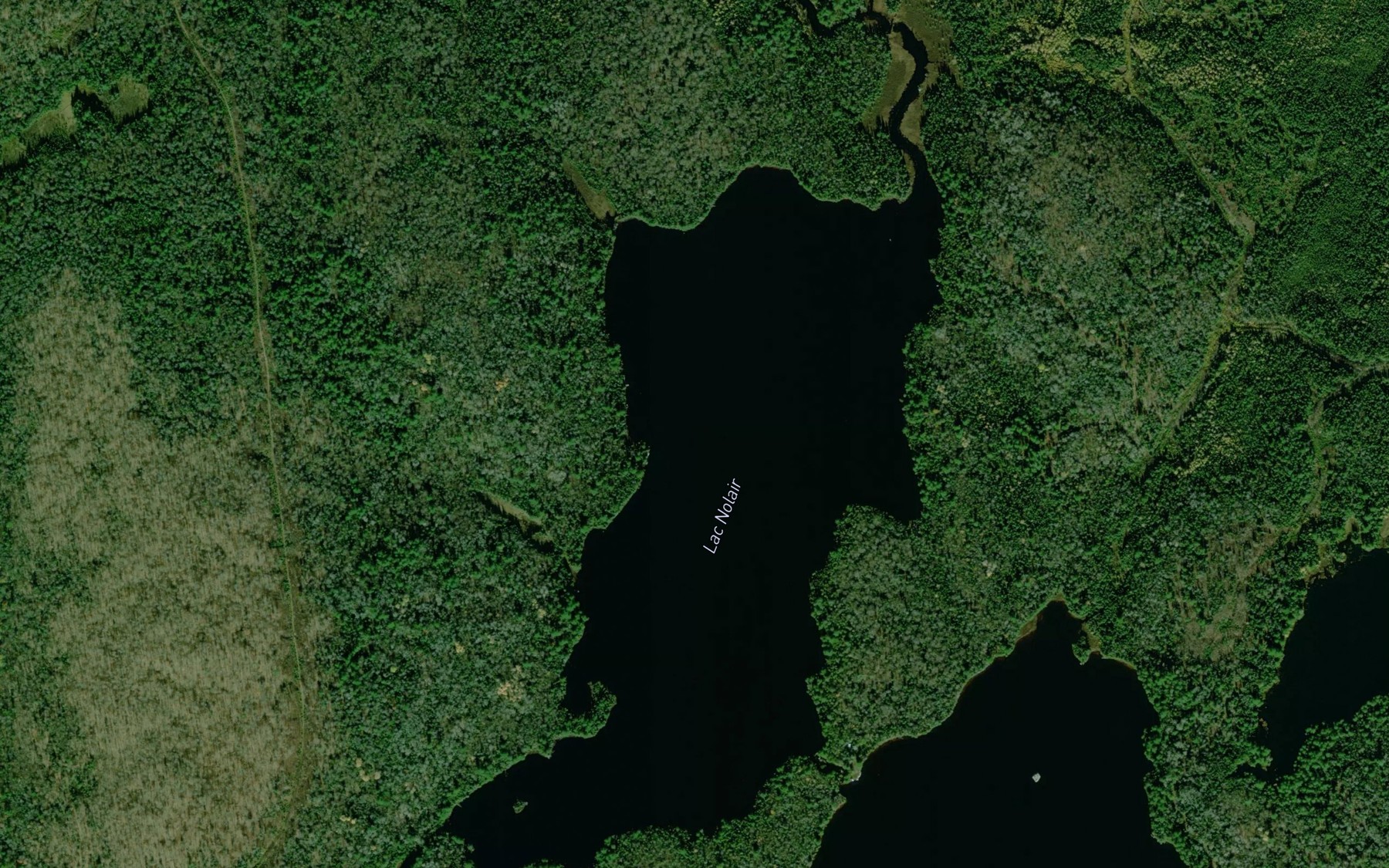 Satellite map of the Lac Nolair